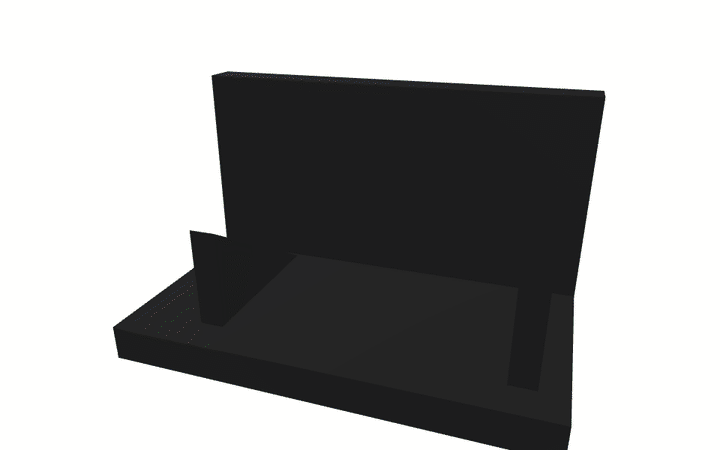 Configure a 3D-printed part: choose process, material and color — shown as a printed bracket rotating in 3D