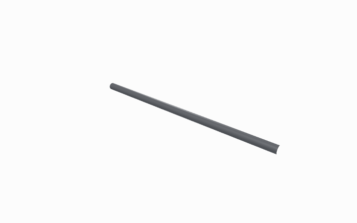 Configure a tube fabrication: pick a tube from stock and bend it to shape — shown in 3D