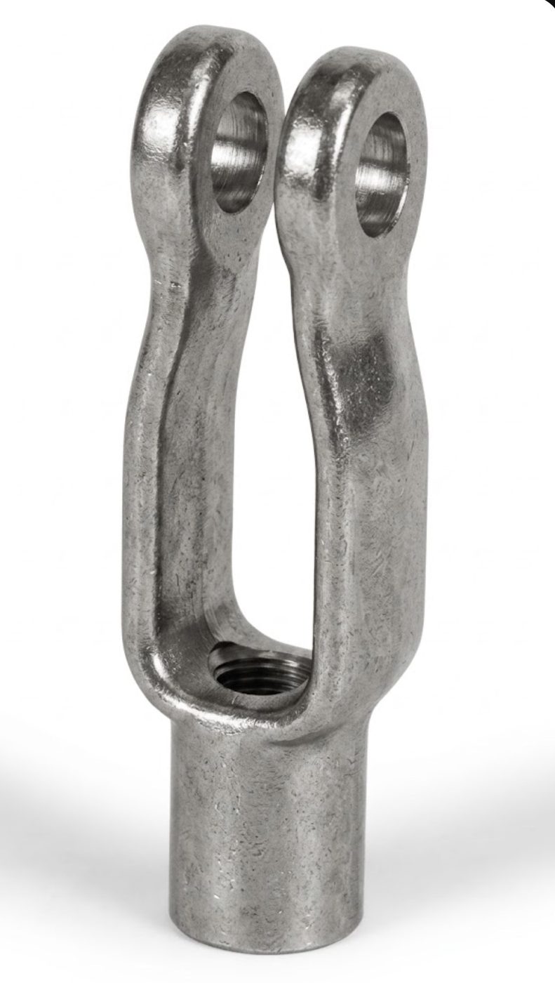 Inset Yoke, 3/8 Blank — Clevis and Yoke Ends photo