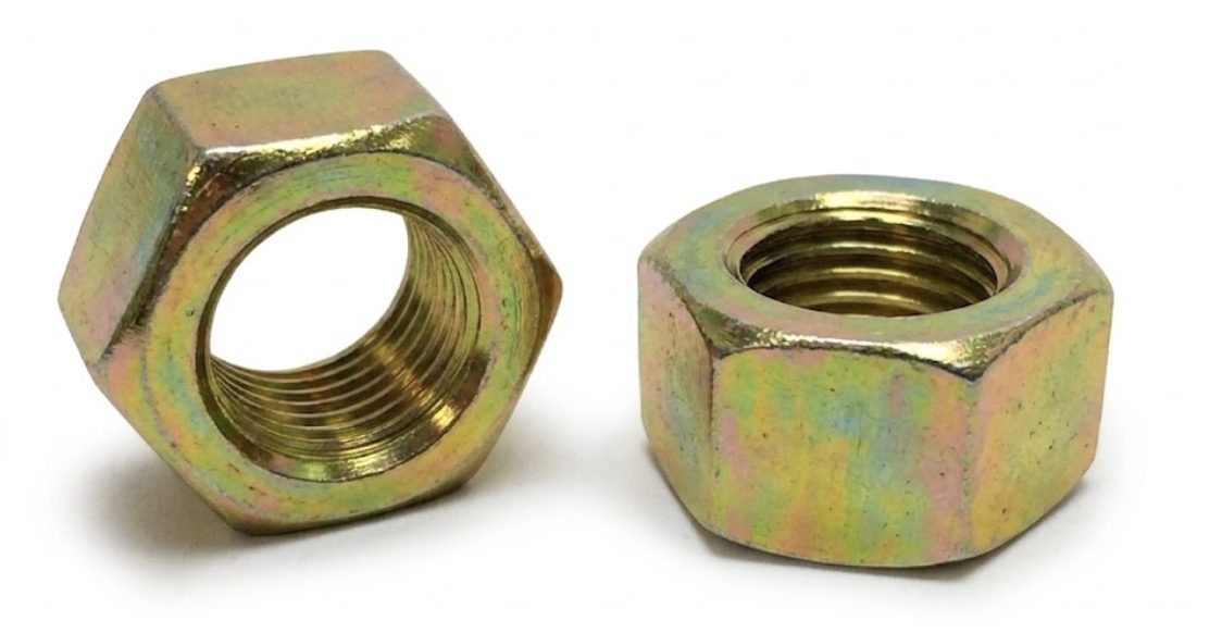 Nut, Full, 1/4-28 LH, Grade 2, ZY — Fasteners photo