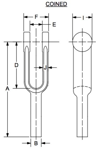 2815 Blank dimensional drawing