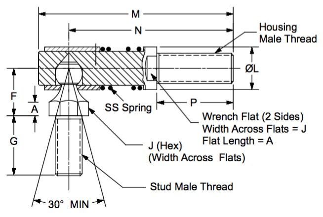 LDS250 dimensional drawing
