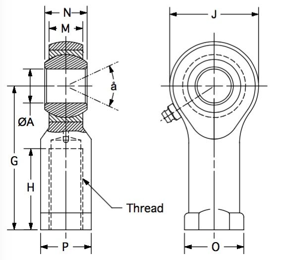 MEF-6-Z dimensional drawing