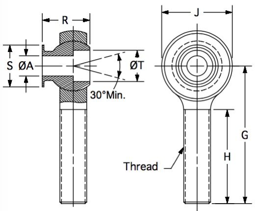 FHTM-6-4 dimensional drawing