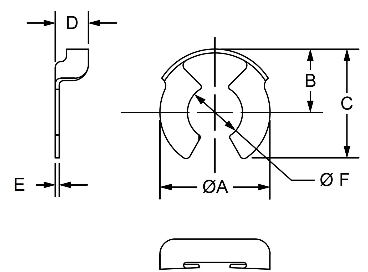 RC-8 dimensional drawing