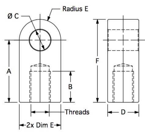 GMW-8 dimensional drawing