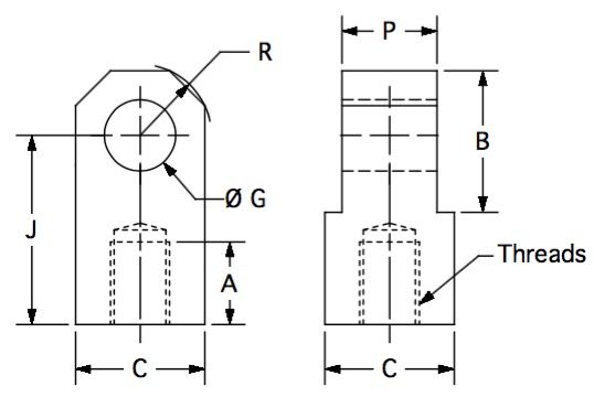 GMN-14 dimensional drawing