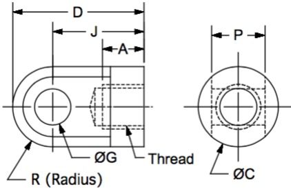 DME-4 dimensional drawing