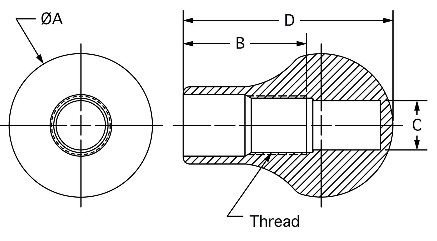 RBK-750-1 dimensional drawing