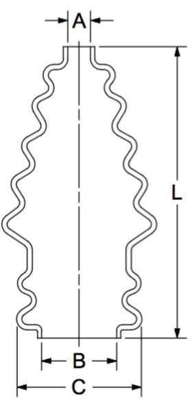 RLB-375R dimensional drawing