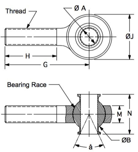 MXTT-8 dimensional drawing