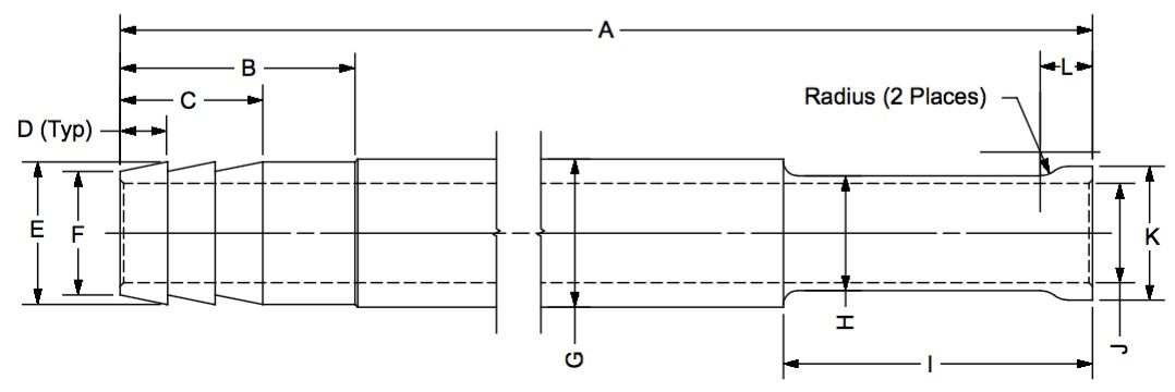 CST-60-2 (tube) dimensional drawing