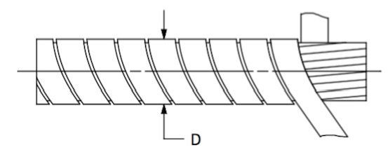 Core, 30 Series Armor, Cut-to-Length, Price per Foot dimensional drawing