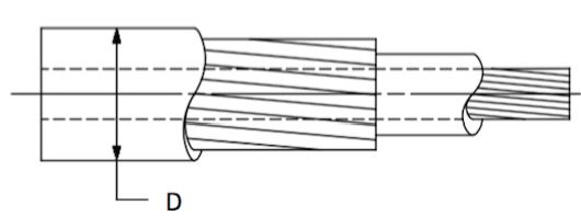 Core, 40 Series, High Efficiency, Cut-to-Length, Price per Foot dimensional drawing