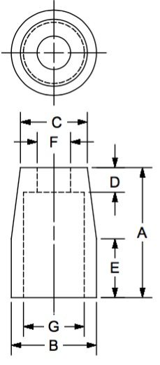 CTS-30 (tube seal) dimensional drawing