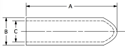 CTP-30 (thread protector) dimensional drawing